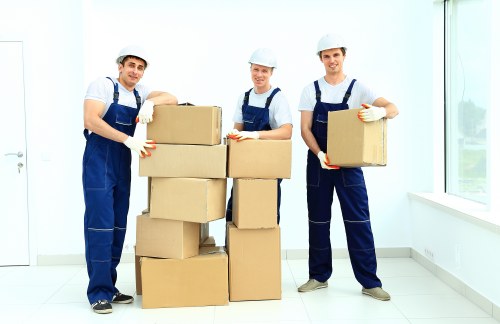 Packing boxes for a Fulwell house removal