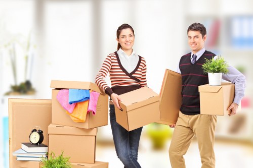 Packing and storing student belongings in Fulwell